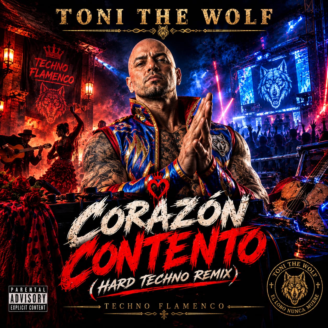 TONI THE WOLF – CORAZÓN CONTENTO | HARD TECHNO FLAMENCO REMIX