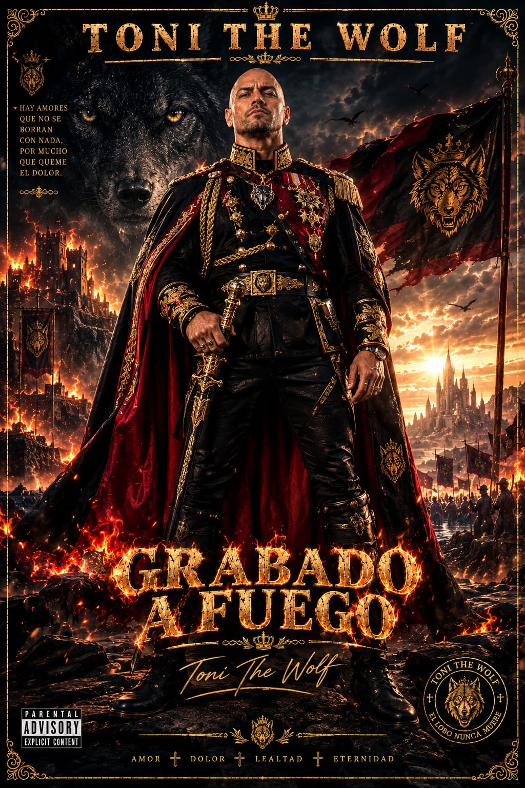 TONI THE WOLF – GRABADO A FUEGO | VIDEOCLIP OFICIAL - Imagen 2